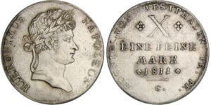 Allemagne - Westphalie - Jérome Napoléon - Thaler de convention 2ème type 1811 C (Cassel)