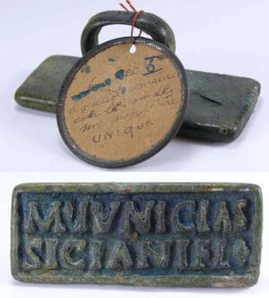 Romain - Cachet d'occuliste en bronze 1er-3ème siècle ap. J.-C.