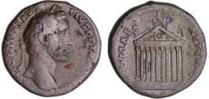 Antonin le Pieux - Sesterce (141, Rome) - Temple Antonin le Pieux - Sesterce (141, Rome) - Temple