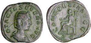 Otacilie - Sesterce (245-247, Rome) - La Concorde