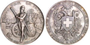 Suisse - Médaille de tir - 1887 Genève Suisse - Médaille de tir - 1887 Genève