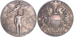 Suisse - Médaille de tir - 1894 Lausanne Suisse - Médaille de tir - 1894 Lausanne