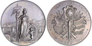 Suisse - Médaille de tir - 1891 Morges Suisse - Médaille de tir - 1891 Morges