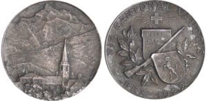 Suisse - Médaille de tir - 1922 Bex Suisse - Médaille de tir - 1922 Bex