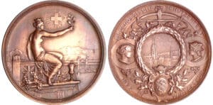 Suisse - Médaille de tir - 1895 Winterthur Suisse - Médaille de tir - 1895 Winterthur