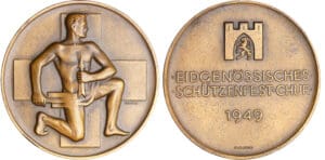 Suisse - Médaille de tir - 1949 Chur Suisse - Médaille de tir - 1949 Chur