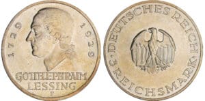 Allemagne - Deutsches Reich - 3 reichsmark 1929 F (Stuttgart)