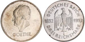 Allemagne - Deutsches Reich - 3 reichsmark 1932 A (Berlin) flan bruni