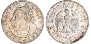 Allemagne - Deutsches Reich - 2 reichsmark 1933 G (Karlsruhe)