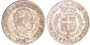 Italie - Carlo Felice (1821-1831) - 50 centesimi 1826 (Gênes)