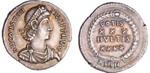 Constance II - Silique (355-361, Sirmium) - Vœux