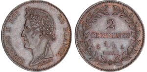 Charles X (1824-1830) - 2 centimes 1/2 - essai