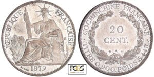 Cochinchine - 20 cent 1879 A (Paris) Cochinchine - 20 cent 1879 A (Paris)