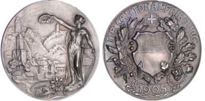 Suisse - Médaille de tir - 1905 Fribourg Suisse - Médaille de tir - 1905 Fribourg