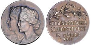 Suisse - Médaille de tir - 1907 Zurich Suisse - Médaille de tir - 1907 Zurich