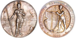 Suisse - Médaille de tir - 1895 Solothern Suisse - Médaille de tir - 1895 Solothern
