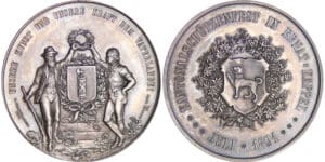 Suisse - Médaille de tir - 1891 Saint Gall Suisse - Médaille de tir - 1891 Saint Gall