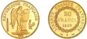 Troisième république (1871-1940) - 20 francs Génie 1889 A (Paris)
