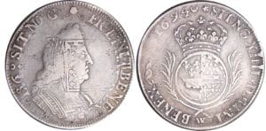 Louis XIV (1643-1715) - Ecu de Flandre dit « Carambole » aux palmes - 1694 W (Lille)