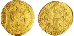 François 1er (1515-1547) - Ecu d'or au soleil - 5ème type - Lyon