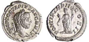 Géta - Denier (210, Rome) - La Paix Géta - Denier (210, Rome) - La Paix
