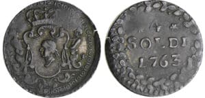 Corse - Paoli - 4 soldi 1763 (Murato)