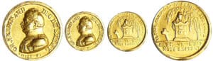 Louis XVIII - Médaille en or pour Charles Ferdinand Dux de Berry (1820) Louis XVIII - Médaille en or pour Charles Ferdinand Dux de Berry (1820)