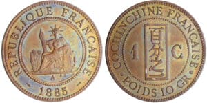 Cochinchine - 1 centime 1885 A (Paris) Cochinchine - 1 centime 1885 A (Paris)