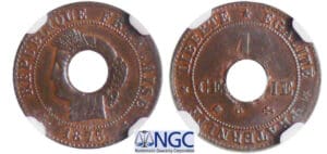Cochinchine - 1 centime 1875 A (Paris) Cochinchine - 1 centime 1875 A (Paris)
