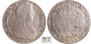 Louis XIV (1643-1715) - Ecu de Béarn à la mèche longue - 1655 *F* (Pau)