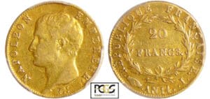 Napoléon 1er (1804-1814) - 20 francs tête nue An 14 I (Limoges) Napoléon 1er (1804-1814) - 20 francs tête nue An 14 I (Limoges)