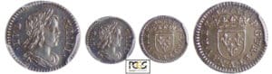 Louis XIV (1643-1715) - 1/48 d’écu à la mèche courte, 2ème type - 1644 A (Paris)