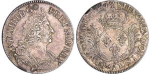Louis XIV (1643-1715) - ½ écu aux palmes - 1694 A (Paris)