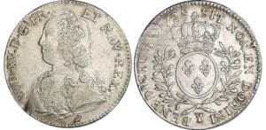 Louis XV (1715-1774) - ½ écu aux branches d’olivier - 1728 Y (Bourges)