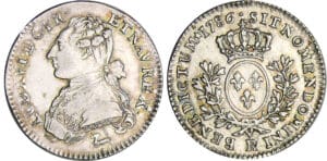 Louis XVI (1774-1792) - 1/5 d'écu aux branches d’olivier - 1786 R (Orléans)