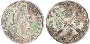 Louis XIV (1643-1715) - 10 sols aux insignes - 1706 A (Paris)