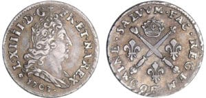 Louis XIV (1643-1715) - 5 sols aux insignes - 1703 BB (Strasbourg)