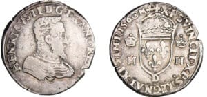 François II (1559-1560) - Teston - 2ème type - 1560 D (Lyon)