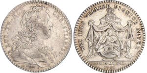 Jeton - Louis XV (1715-1774) - Etats de Bretagne 1730 Jeton - Louis XV (1715-1774) - Etats de Bretagne 1730