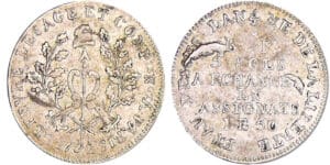 Constitution (1791-1792) - 5 sols de Lefèvre Lesage et Cie - 1792 Constitution (1791-1792) - 5 sols de Lefèvre Lesage et Cie - 1792