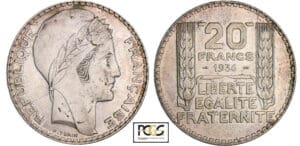 Troisième république (1871-1940) - 20 francs Turin 1936 Troisième république (1871-1940) - 20 francs Turin 1936