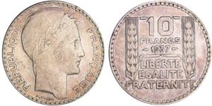 Troisième république (1871-1940) - 10 francs Turin 1937