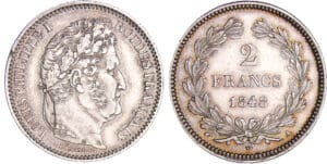 Louis-Philippe Ier (1830-1848) - 2 francs 1848 A (Paris) Louis-Philippe Ier (1830-1848) - 2 francs 1848 A (Paris)