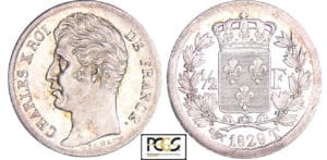 Charles X (1824-1830) - 1/2 franc 1829 T (Nantes)