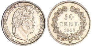 Louis-Philippe Ier (1830-1848) - 50 centimes 1848 A (Paris) Louis-Philippe Ier (1830-1848) - 50 centimes 1848 A (Paris)