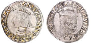 Duché de Lorraine - Antoine - Teston 1535 (Nancy) Duché de Lorraine - Antoine - Teston 1535 (Nancy)