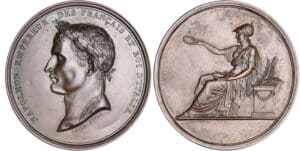 Napoléon 1er (1804-1814) - Médaille - Roi d'Italie Napoléon 1er (1804-1814) - Médaille - Roi d'Italie