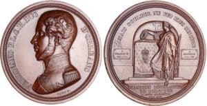 Belgique - Médaille - Ferdinand d'Orléans - A la mémoire du duc 1842