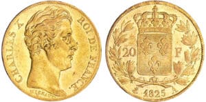 Charles X (1824-1830) - 20 francs 1825 A (Paris)