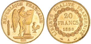 Troisième république (1871-1940) - 20 francs Génie 1888 A (Paris)